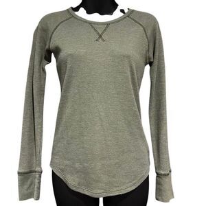 Old Navy Green Long Sleeve Waffle-Knit Thermal Shirt Girl’s XL